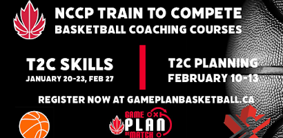 REMINDER: Canada Basketball Hosting NCCP Train to Compete Coaching Courses Online in 2021