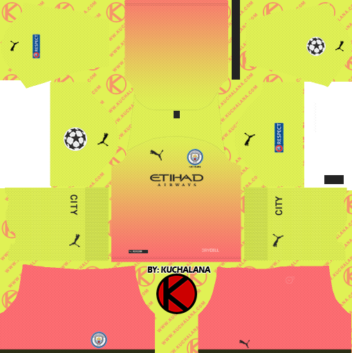 Manchester City ALL KITS, DREAM LEAGUE SOCCER, 2017, 2018, 2019, 2020, 2021, by TechiApkWorld