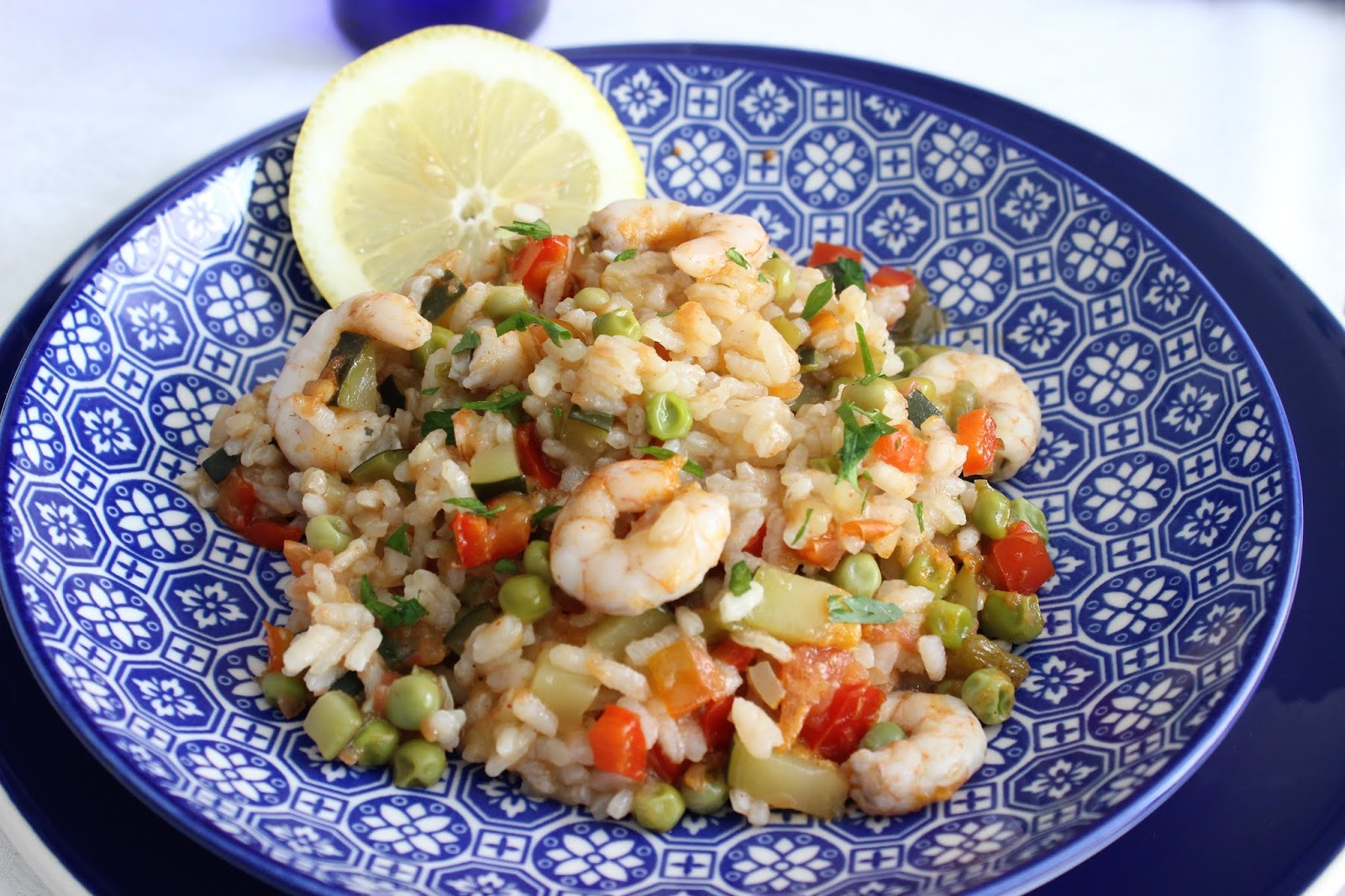 Arroz con Verduras y Gambas | Las Recetas de Marichu.... y las mias