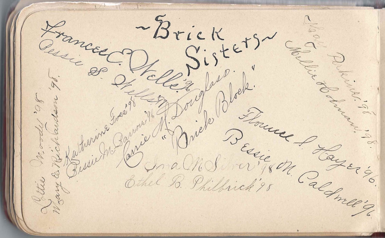 Heirlooms Reunited 1880s/1890s Autograph Album of Bessie M. Barron of