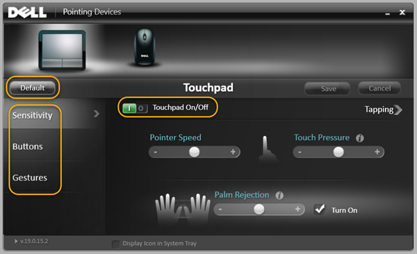 disabilitare il touchpad