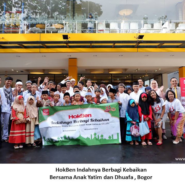 33 Tahun HokBen, Berbagi Keceriaan dengan 3300 Anak Yatim dan Dhuafa di Bulan Penuh Berkah