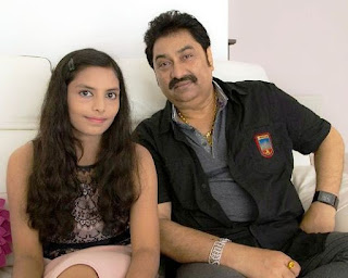Kumar Sanu dengan putrinya Shannon K
