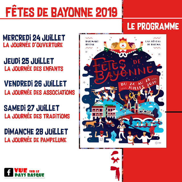 Le programme des fêtes de Bayonne 2019