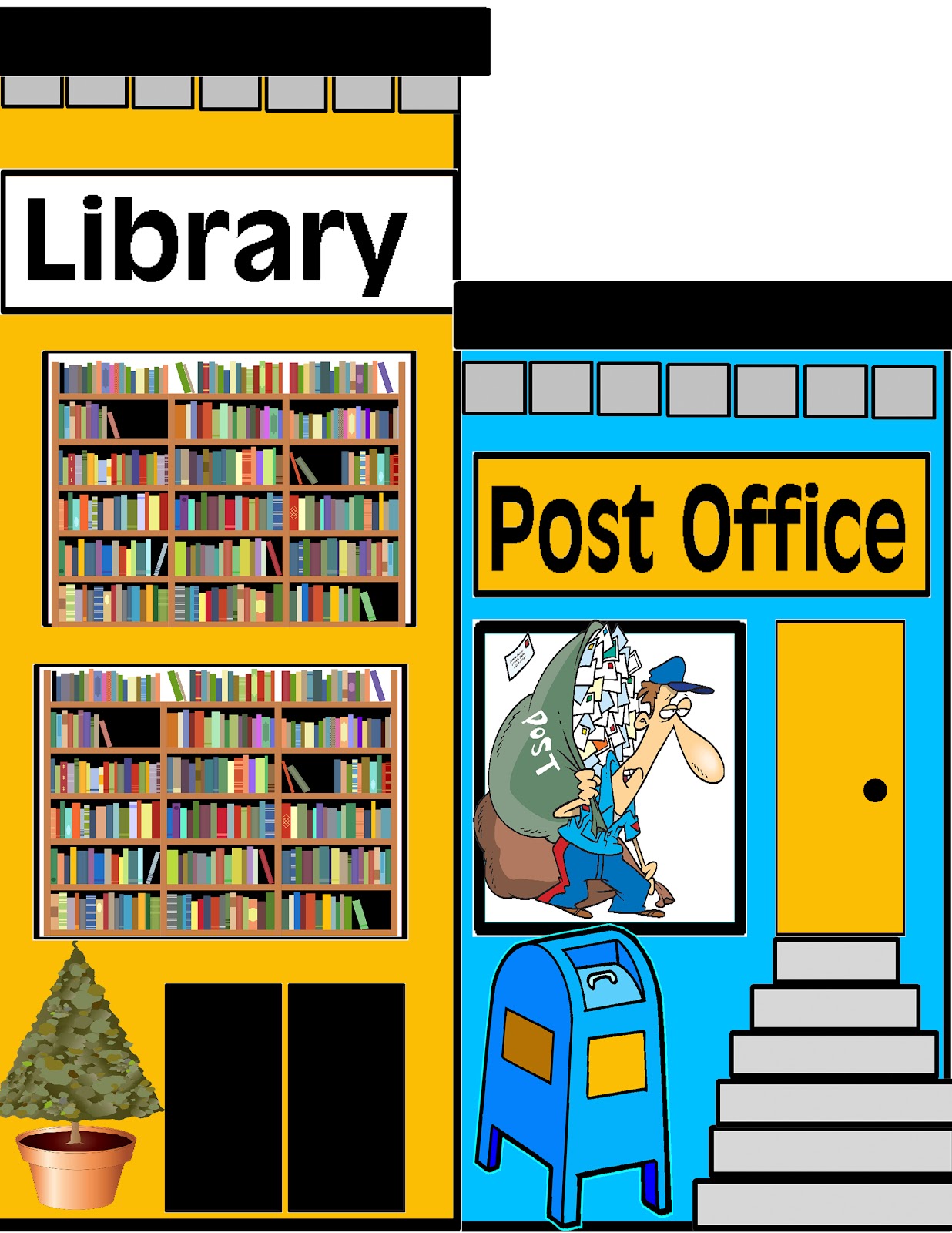 free clipart library building - photo #4