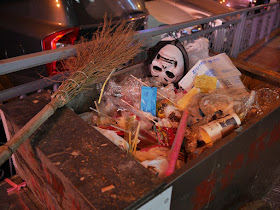 disposed Halloween mask in Changsha