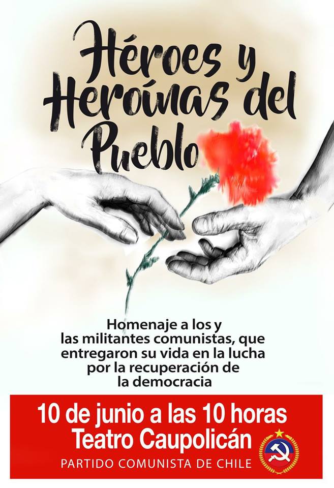 Homenaje a los y las militantes comunistas Héroes y Heroínas del Pueblo