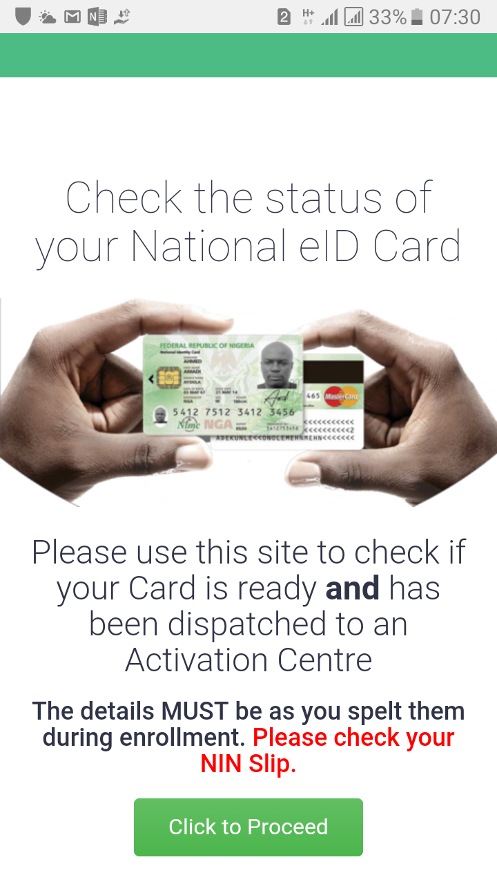 Nysc Id Card