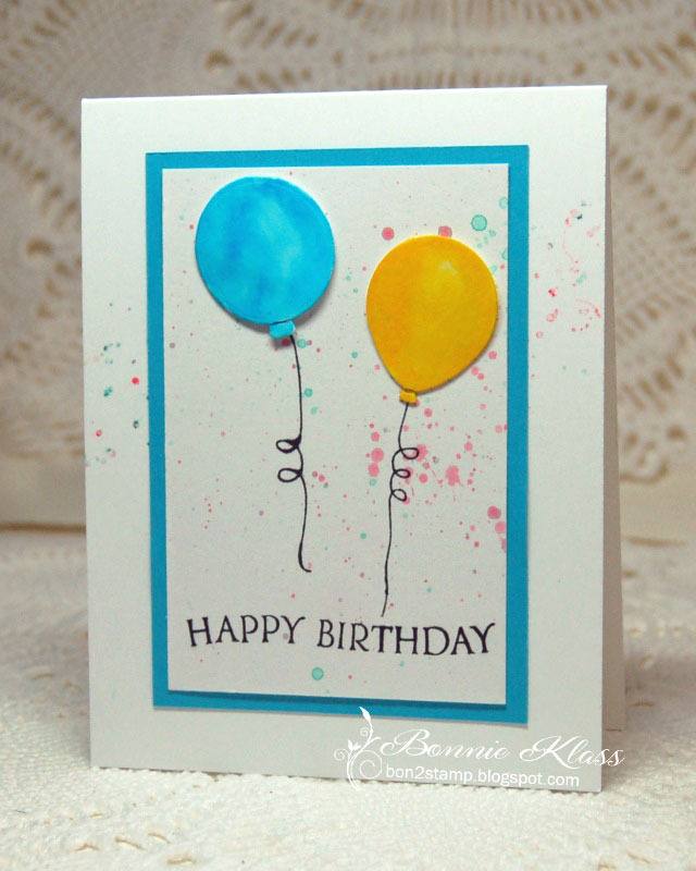 Stamping with Klass: Birthday Balloons for CAS Watercolour