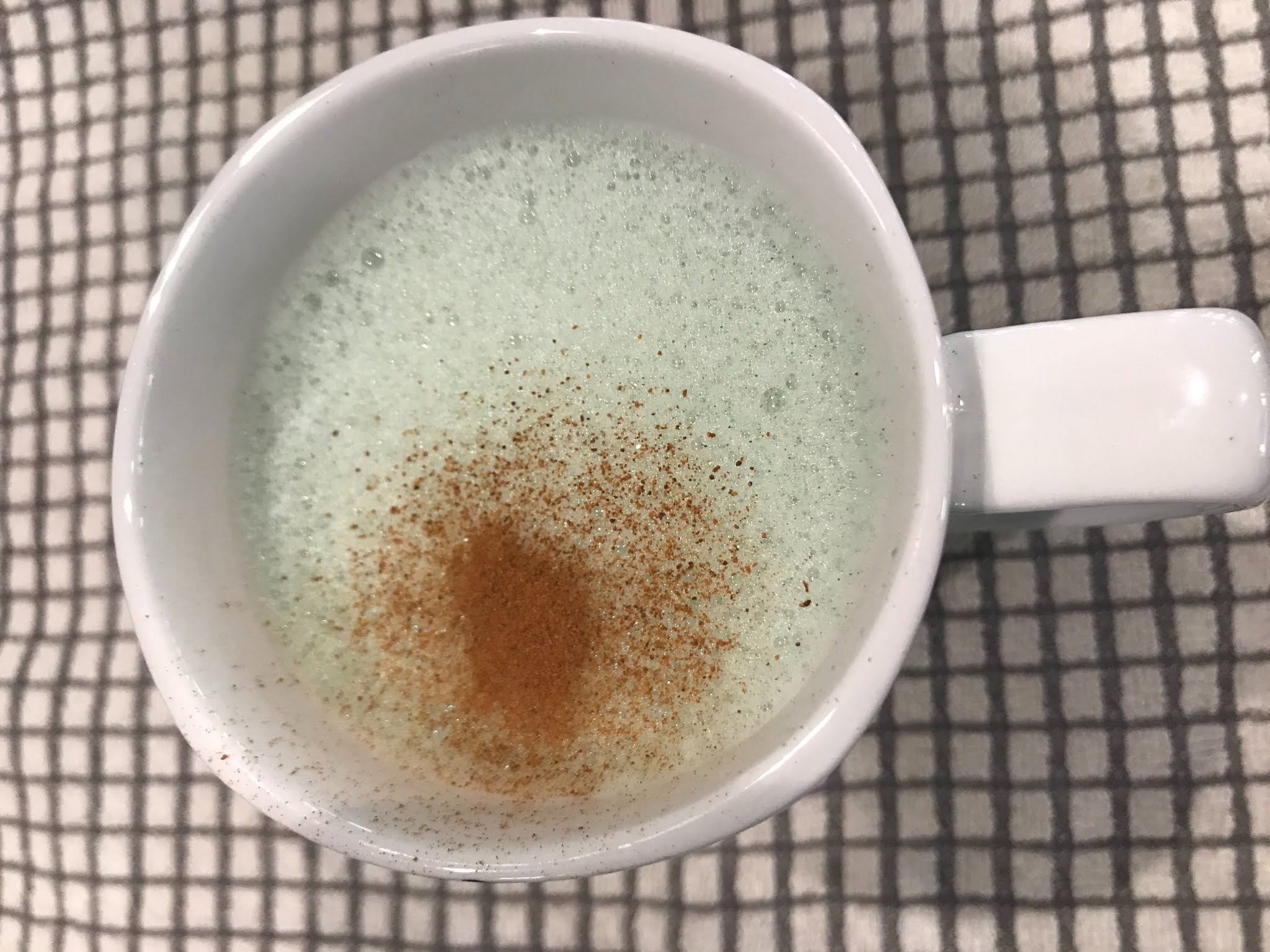 Sweet Sour Spicy Experiments Spirulina Latte