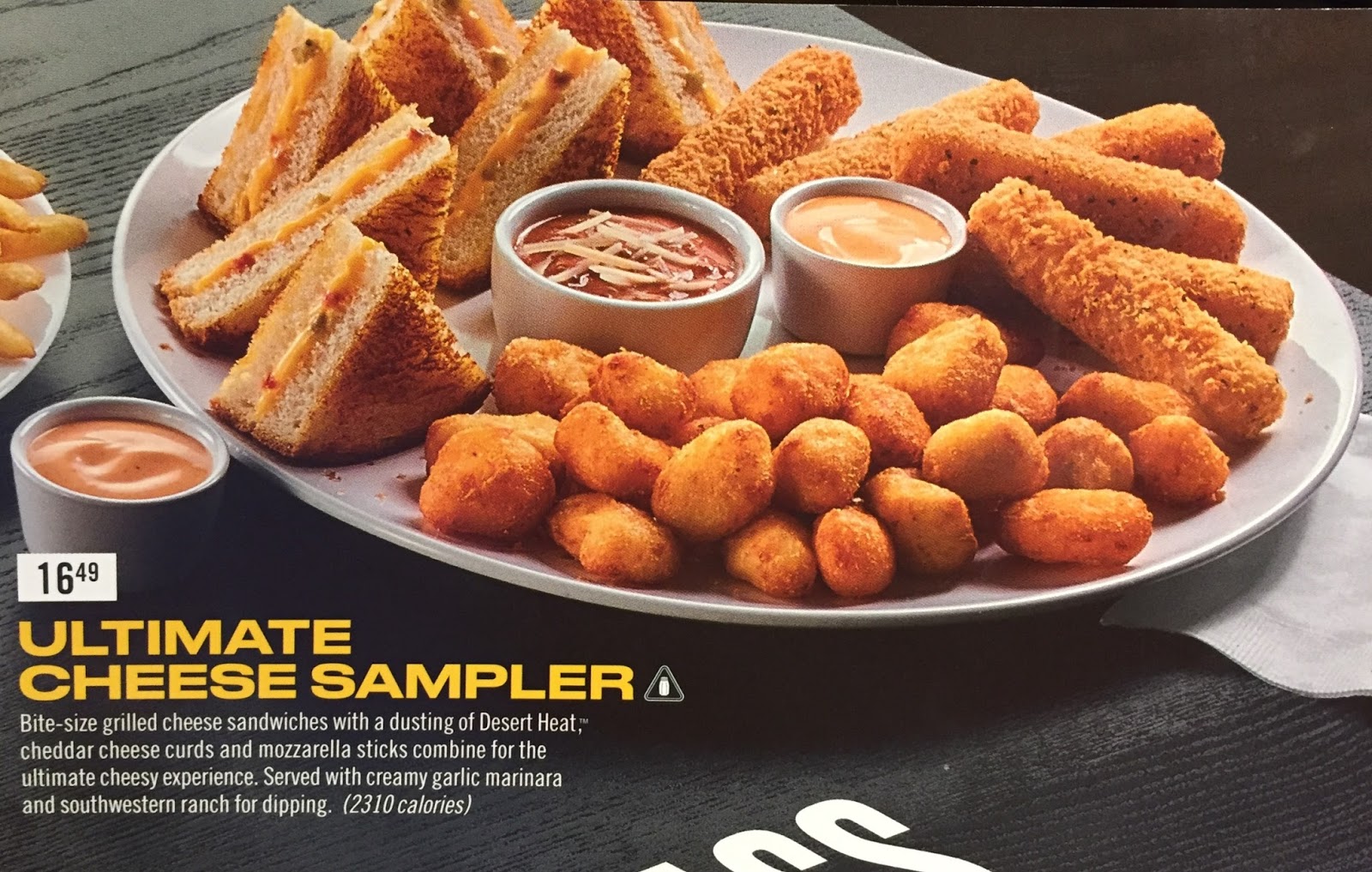 Ultimate Cheese Sampler From Buffalo Wild Wings / バッファローワイルドウィングスの