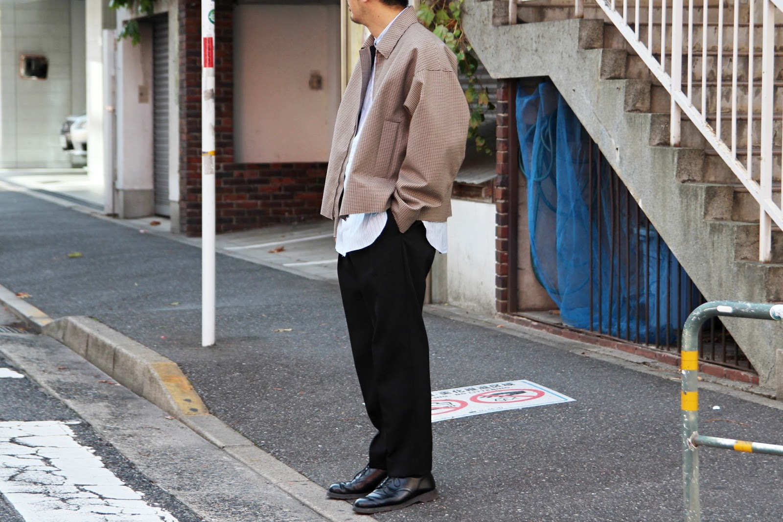 YOKE / ヨーク「FIVE COLORS PLAID WOOL CUT-OFF DRIZZLER JACKET #2 ...