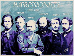The Impressionist Artists in Blue