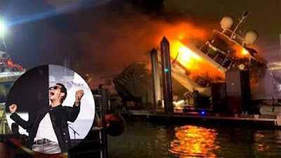 Se incendia en Miami el yate de Marc Anthony