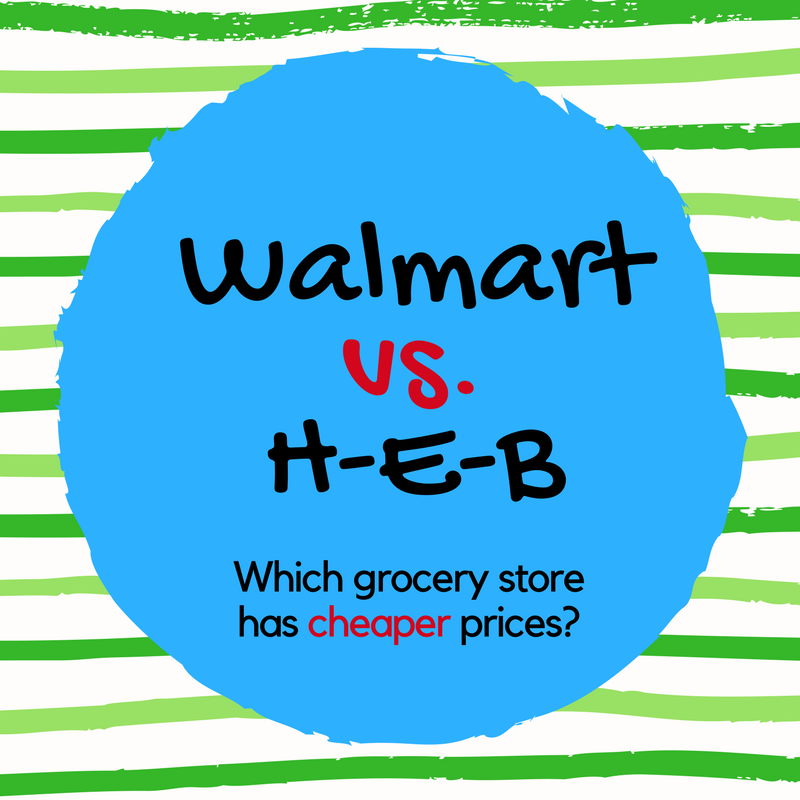 Everyday Simplicity Walmart vs HEB Price Comparison Guess Who Wins?