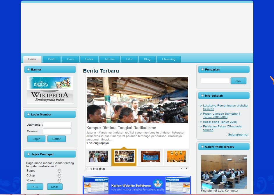 Pembuatan Blog dan Website Gratis Download Template