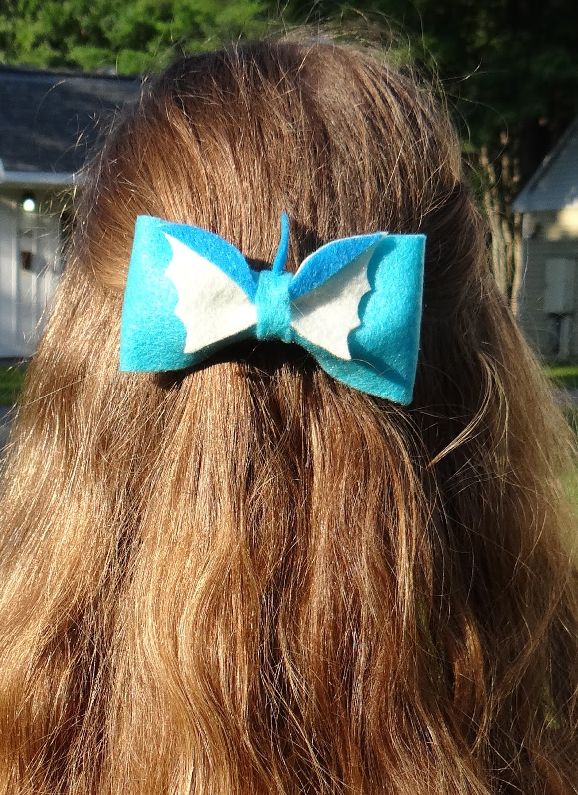 Amber S Craft A Week Blog Pokemon Vaporeon Hair Bow