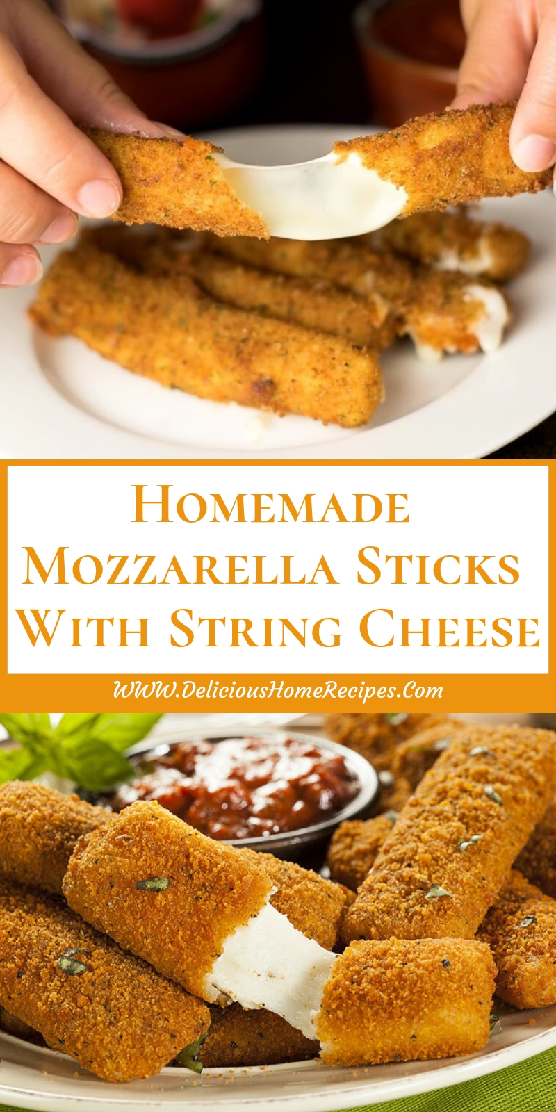 Homemade Mozzarella Sticks With String Cheese Homemade Mozzarella Sticks With String Cheese