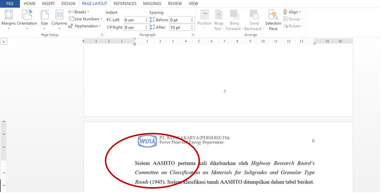 Fungsi Page Breaks pada Microsoft Word 2013 Mari Belajar