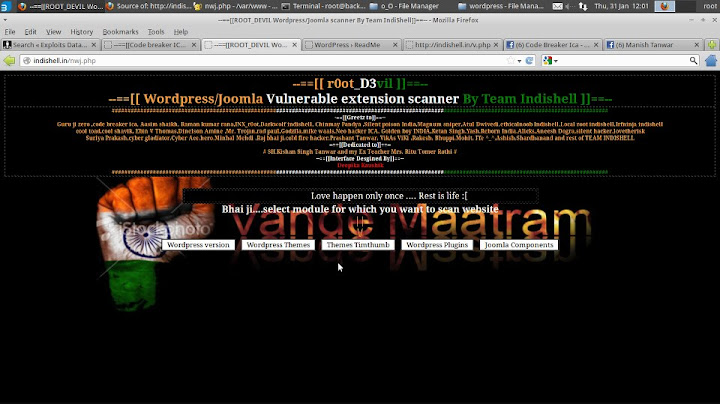 root Devil  wordpress/joomla vulnerable extension scanner 