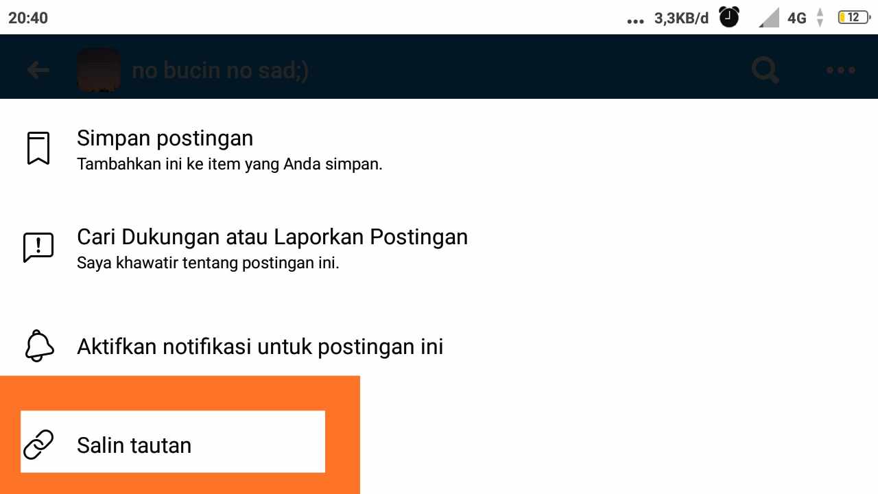 cara agar status fb tidak bisa di share