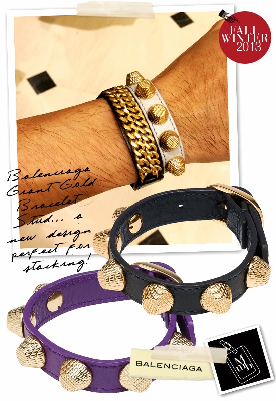 myMANybags: Balenciaga Gold/Silver Bracelet Stud
