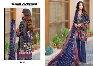 Original lawn pakistani Suits Gull a Ahmed vol 6