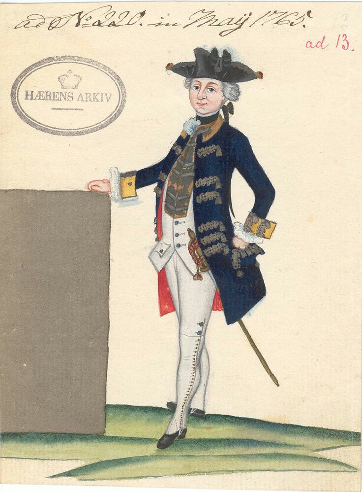 Wars of Louis Quatorze: Danish Officer of 1765