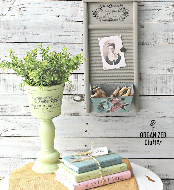 Shabby Chic Upcycle Of A Garage Sale Washboard #dixiebellepaint #redesignbyprima #primamarketing #imagetransfer #washboard #upcycle #garagesalefinds #shabbychic