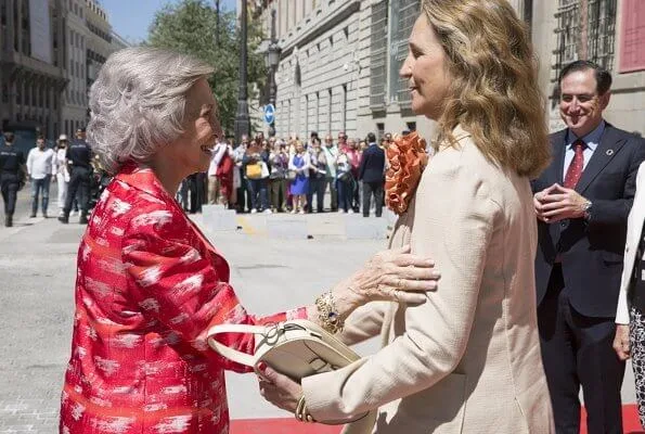 Queen Sofía and Infenta Elena attended the Mapfre Foundation's 2019 Award ceremony at The Casino de Madrid