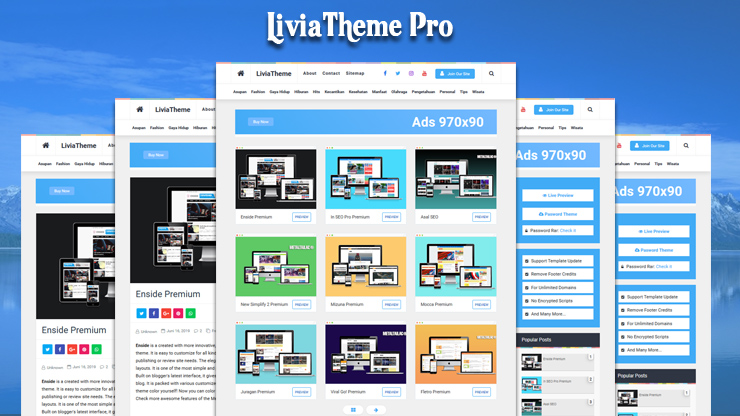 LiviaTheme Pro Responsive Blogger Template 