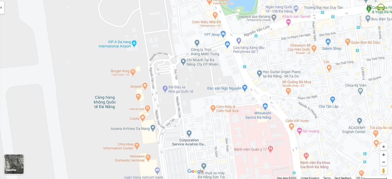 Da Nang International Airport Map