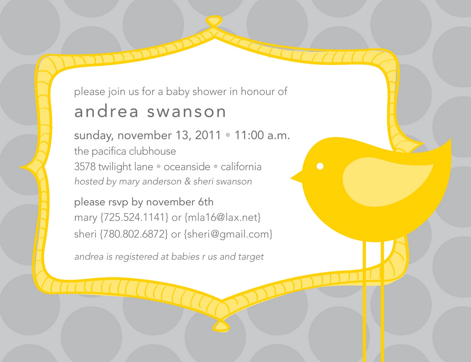 enjoy some of the recent baby shower invitations i created