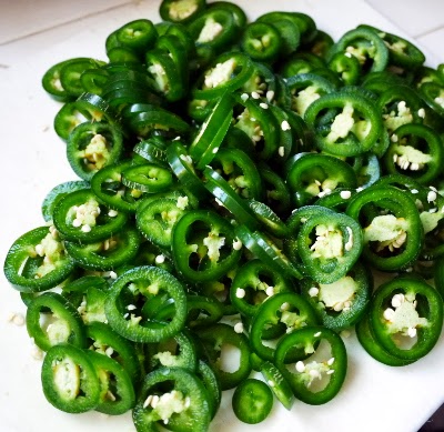 sliced jalapeno peppers