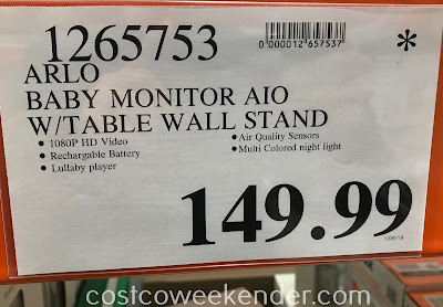 Deal for the Arlo Baby Monitoring Camera and Table/Wall Stand at Costco