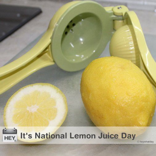 National Lemon Juice Day