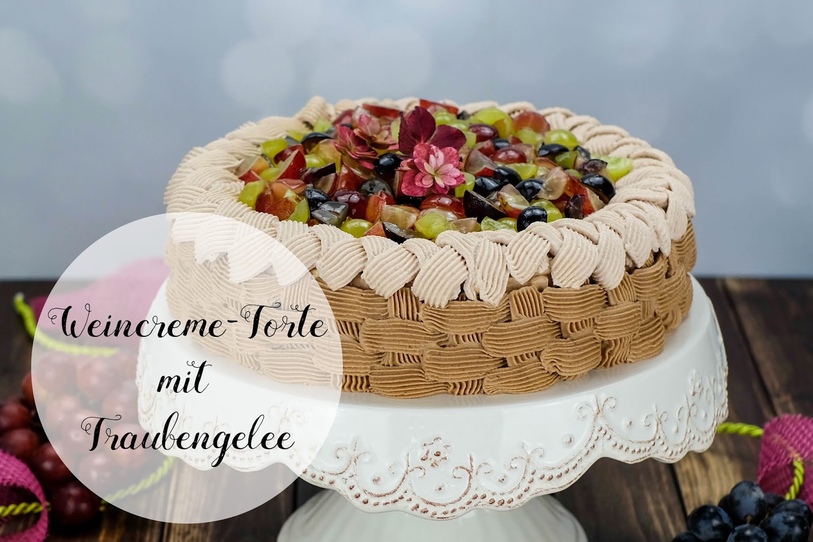 Weincreme-Torte mit Traubengelee | Marion&amp;#39;s Kaffeeklatsch