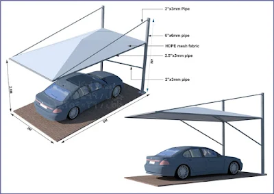تركيب مشاريع مظلات سيارات وسواتر في الطائف