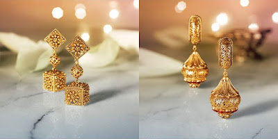 Indian Gold Jewellery Katak Earring For Girl.