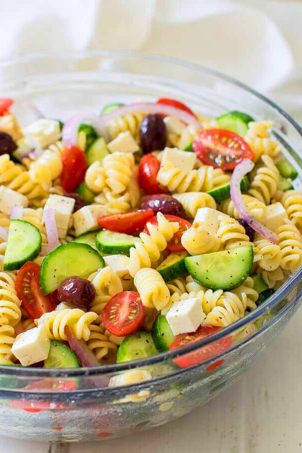 Grêêk Pasta Salad with Rêd Winê Vinaigrêttê Aimer La Cuisine