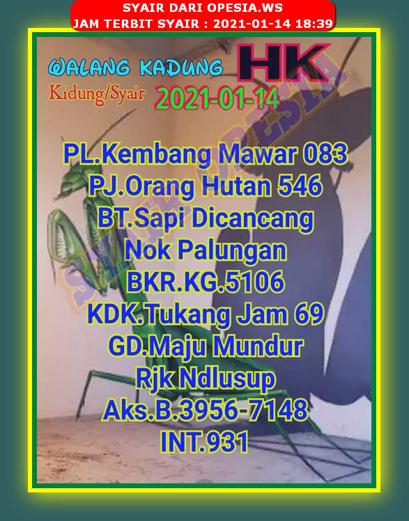 Prediksi Togel Hongkong 14 Januari 2021 Kodal Prediksi