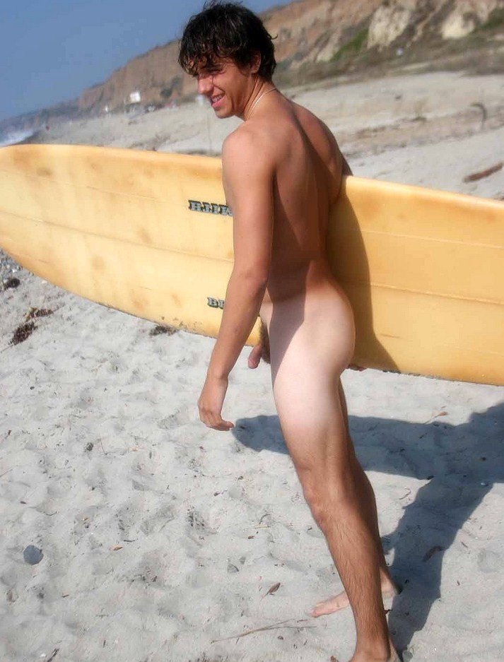 Provocative Naked Surfer Dudes.