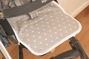 DIY Tutorial y patrones de funda para silla de bebe 