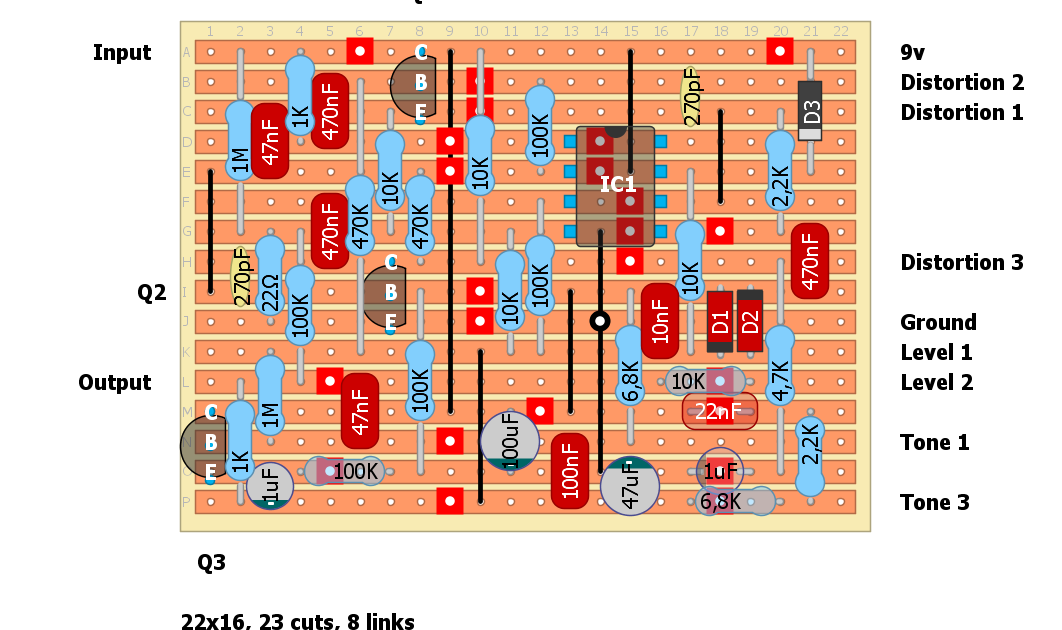 Dirtbox Layouts Boss DS1 Distortion Pre 1994