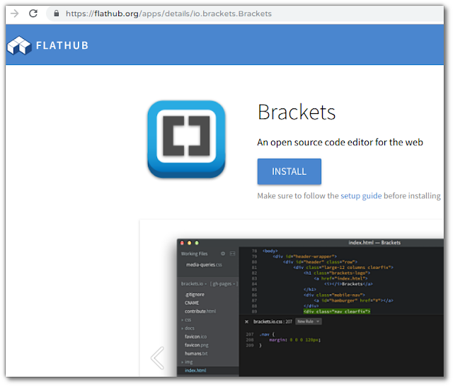 Cómo instalar Brackets desde Flatpak en Ubuntu 16.04, 18.04 (32 y 64