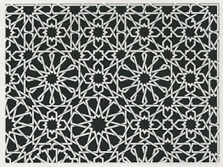 pola kristal krawangan islami/Islamic decorative screen