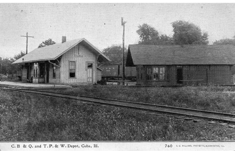 Towns and Nature Cuba, IL CB&Q and TP&W Depots