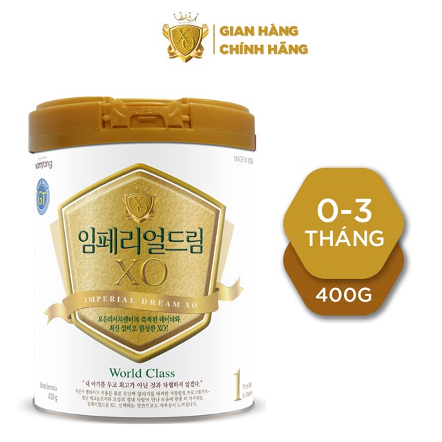 Sữa Bột XO1 GT VP Milk- 400g  Dành cho trẻ từ 0 đến 3 tháng tuổi