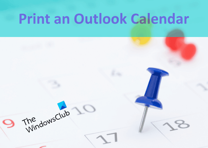 Outlook 일정을 인쇄하는 방법