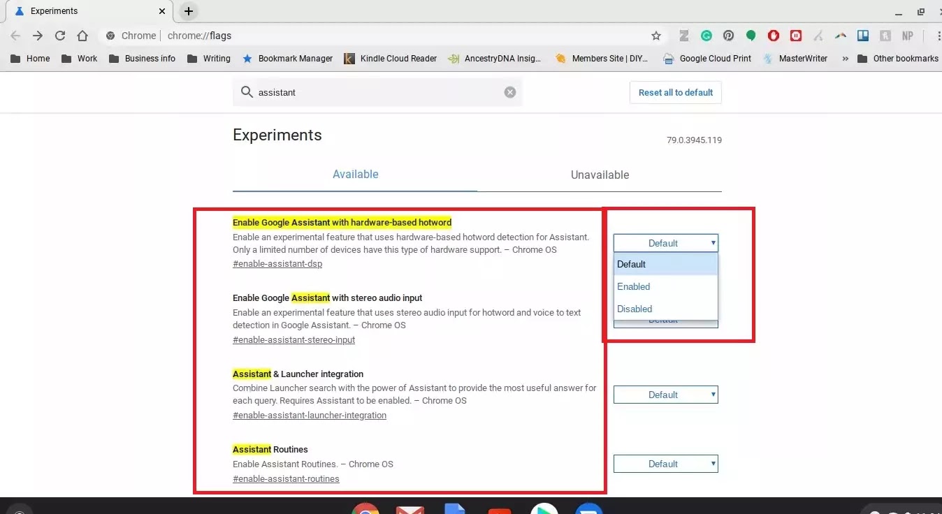 Enabling Google assistant